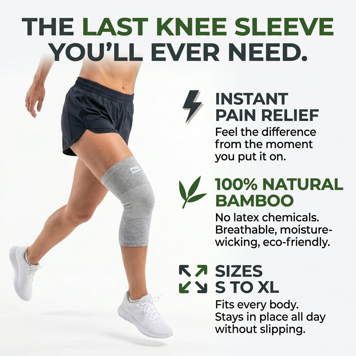 KneeFlex Premium Bamboo Sleeve